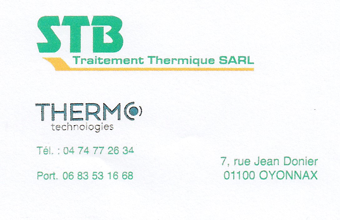 STB Traitement Thermique Groupe Thermo technologies