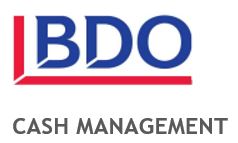 BDO CASH MANAGEMENT